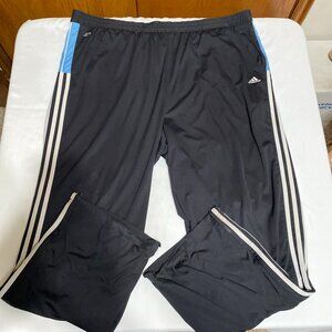 Adidas Climalite Mesh Lined Three Stripe AO2001 2XL Polyester Black Active